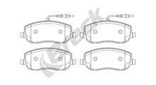 EUROREPAR Колодки тормозные дисковые CITROEN C8 (EA, EB) 2.0 02>, CITROEN JUMPY (U6U) 2.0 94>, PEUGEOT 807 (E)